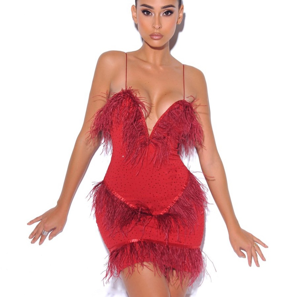 All Eyes On Me Red Mini Dress